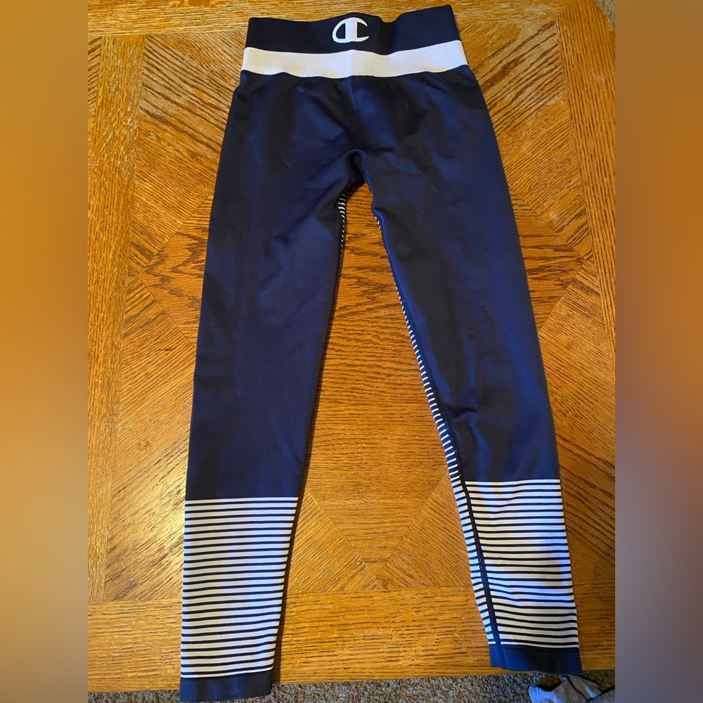 Champion XS blue leggings